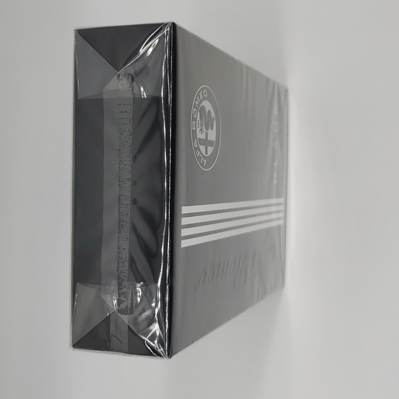 1477- Alfa Romeo Black Made In Italy For Men NWT - Picture 2 of 4